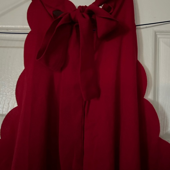 SHEIN red a-line dress with tie back of neck, size 1X, new with tags - Picture 8 of 8